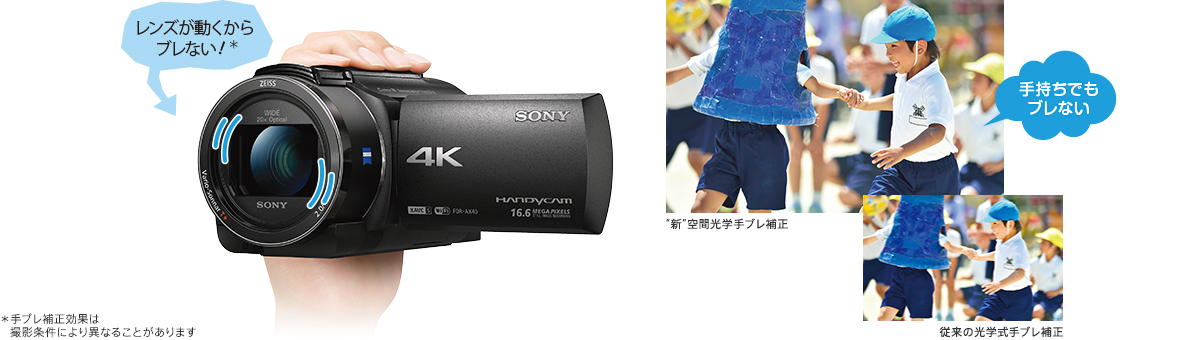 FDR-AX55 | デジタルビデオカメラ Handycam ハンディカム | ソニー